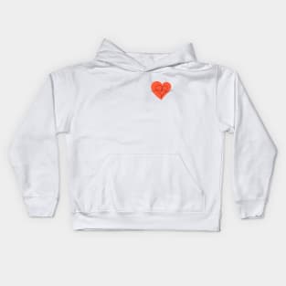 Line art heart Kids Hoodie